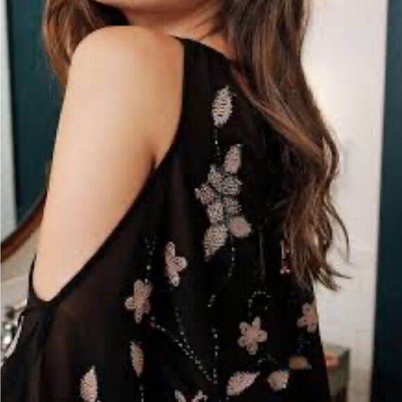 Free People Intimately Embodied Beaded Islander Embellished Slip Dress Size S - Picture 3 of 10